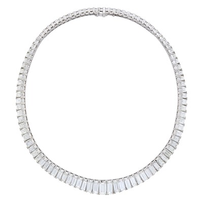 Lot 266 - Platinum and Diamond Necklace