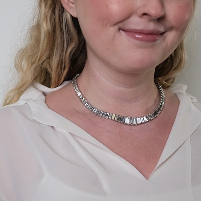 Lot 266 - Platinum and Diamond Necklace