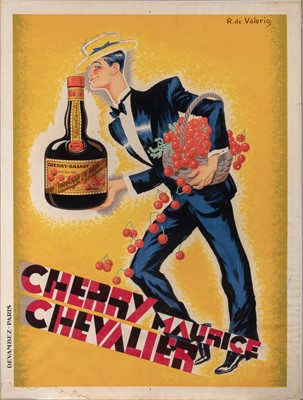 Lot 5179 - An early Art Deco advertising poster featuring Maurice Chevalier