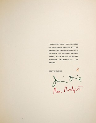 Lot 277 - Jim Dine's illustrations for Padgett's translation of The Poet Assassinated
