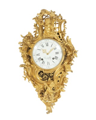 Lot 687 - Louis XV Ormolu Cartel Clock