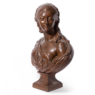 Lot 315 - Patinated Bronze Bust of Madame du Barry