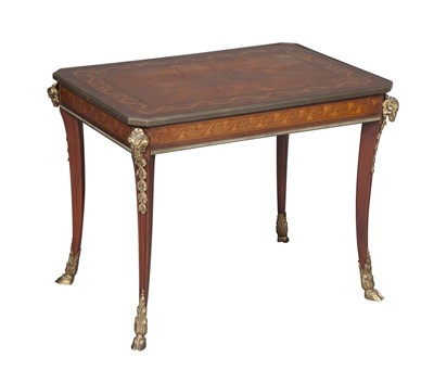 Lot 289 - Louis XV/XVI Style Gilt-Metal Mounted Marquetry Inlaid Occasional Table