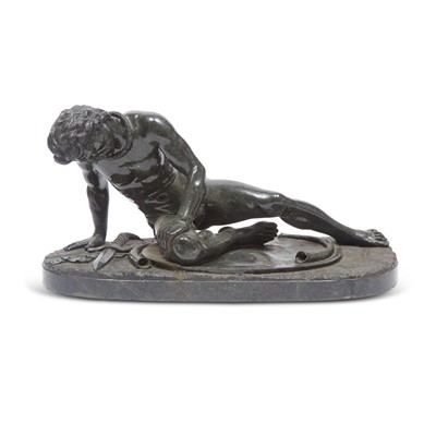 Lot 329 - Green Marble Figure of the Dying Gaul