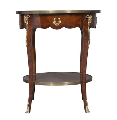 Lot 383 - Louis XV/XVI Transitional Style Gilt-Metal Mounted Kingwood Occasional Table
