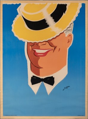 Lot 5178 - An attractive 1940s poster of Maurice Chevalier
