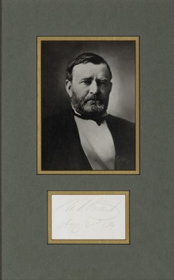 Lot 282 - The signature of President Ulysses S. Grant