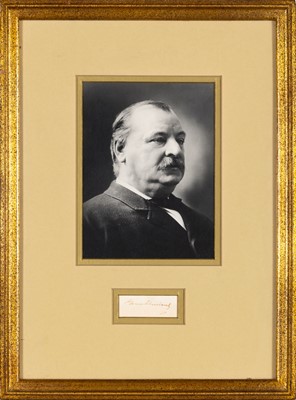 Lot 286 - A Grover Cleveland clipped signature