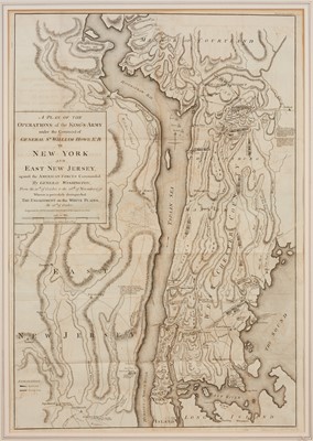 Lot 82 - Stedman's edition of  Faden's plan of the Battle of New York