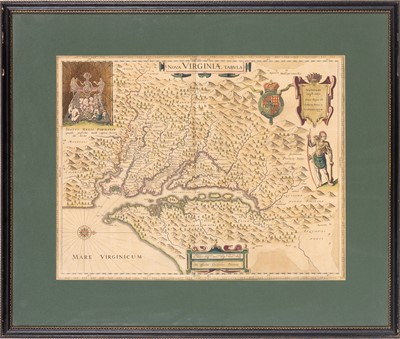 Lot 69 - Blaeu edition of this important map of Virginia