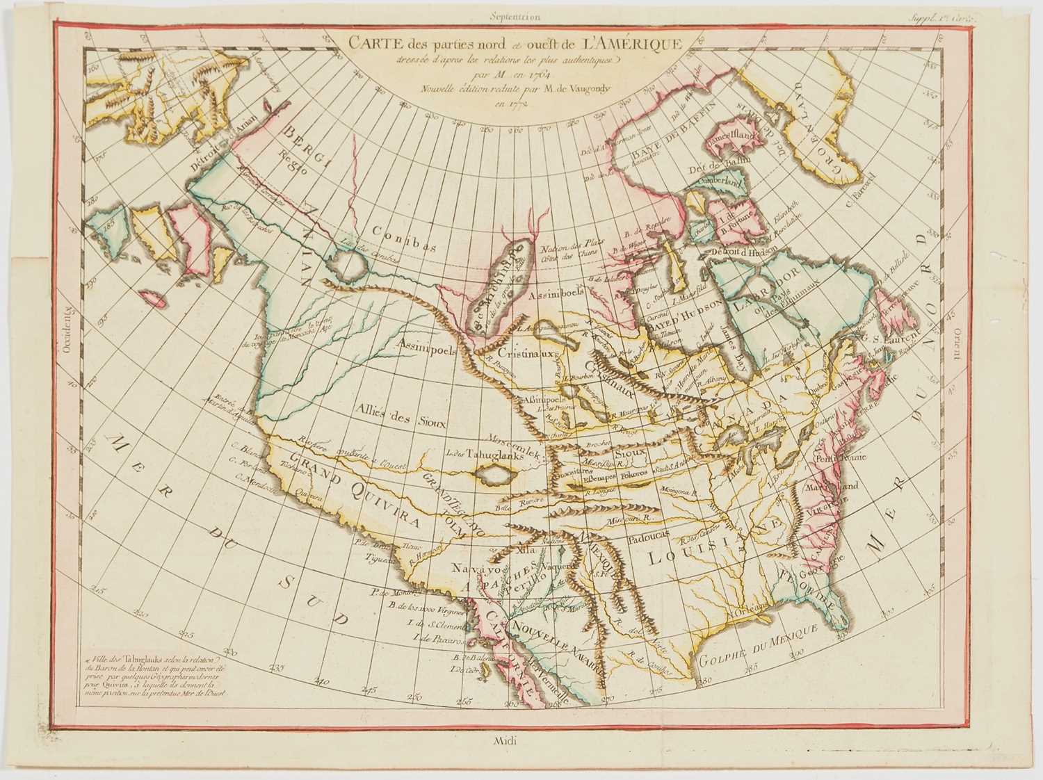 Lot 58 - With an unusual depiction of Alaska