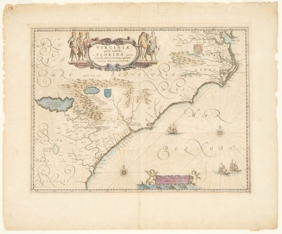 Lot 124 - "A marked improvement on the Hondius map of 1606" (Burden)