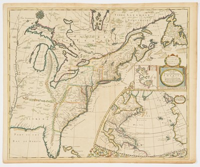 Lot 52 - Senex's map of the British Empire in North America