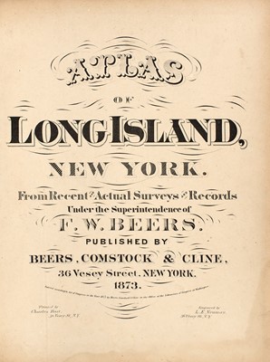 Lot 68 - The 1873 Beers atlas of Long Island