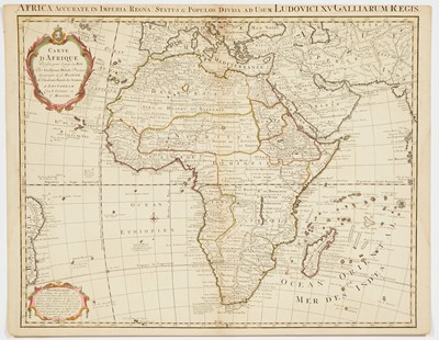 Lot 92 - Covens & Mortier edition of Delisle's second map of the African continent