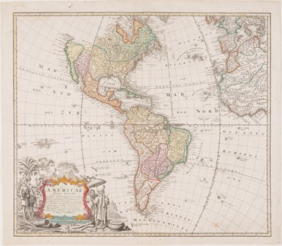 Lot 35 - Homann map of the Americas