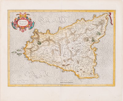 Lot 98 - A fine map of the Kingdom of Sicily