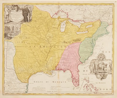 Lot 73 - An attractive example of Homann's map of the southern regions of North America