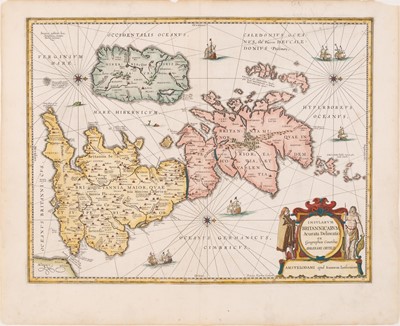 Lot 95 - Jansson's attractive map of the British Isles