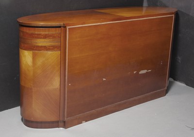 Lot 298 - Italian Art Deco Style Inlaid Oval Side Cabinet