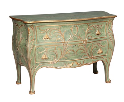 Lot 398 - Italian Rococo Style Painted Chest of Drawers