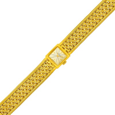 Lot 1186 - Bucherer Gold Mesh Wristwatch