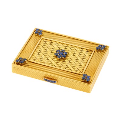 Lot 1084 - Gubelin Gold and Sapphire Compact