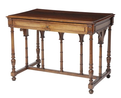 Lot 260 - Continental Baroque Style Walnut Writing Table