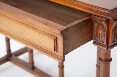 Lot 260 - Continental Baroque Style Walnut Writing Table
