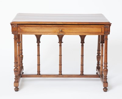 Lot 260 - Continental Baroque Style Walnut Writing Table