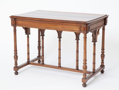 Lot 260 - Continental Baroque Style Walnut Writing Table