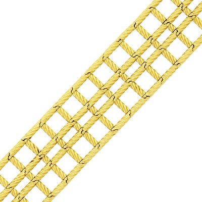 Lot 1182 - David Yurman Wide Gold Bracelet