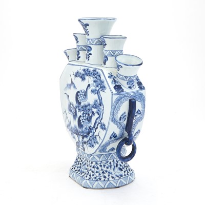 Lot 326 - Chinese Style Blue and White Porcelain Tulip Vase
