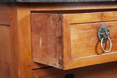 Lot 387 - Empire Marble Top Mahogany Commode