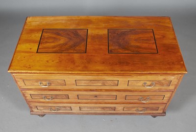 Lot 374 - Continental Inlaid Walnut and Fruitwood Commode