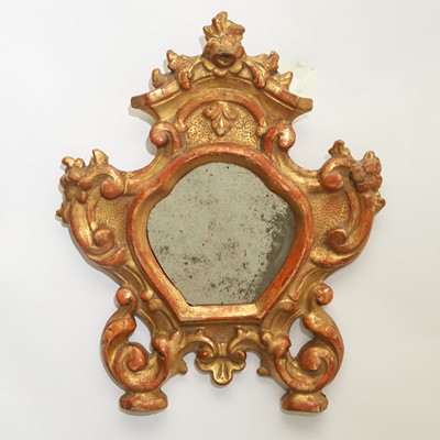 Lot 652 - Pair of Italian Baroque Giltwood Mirrors