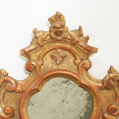 Lot 652 - Pair of Italian Baroque Giltwood Mirrors