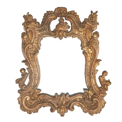 Lot 653 - Italian Rococo Giltwood Mirror