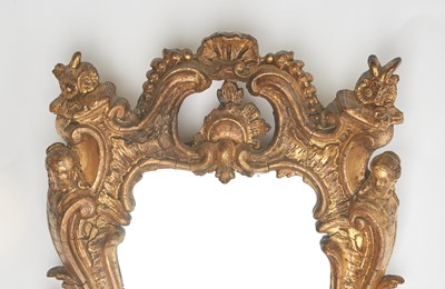 Lot 653 - Italian Rococo Giltwood Mirror
