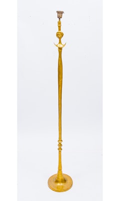 Lot 598 - After Alberto and Diego Giacometti Gilt Bronze "Tete de Femme"  Figural Floor Lamp