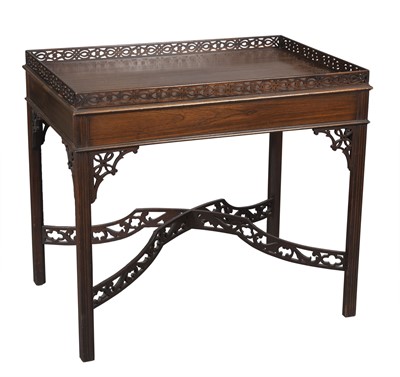 Lot 267 - George III Style Mahogany Silver Table