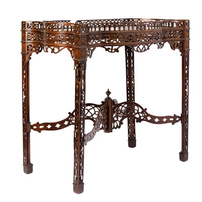 Lot 195 - George III Style Mahogany Silver Table