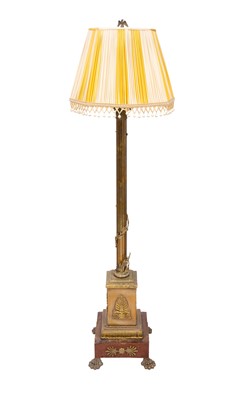 Lot 270 - Neoclassical Style Gilt Metal Floor Lamp