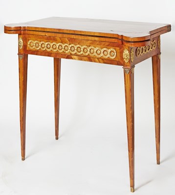 Lot 293 - Continental Gilt Bronze Mounted Walnut and Kingwood Games Table