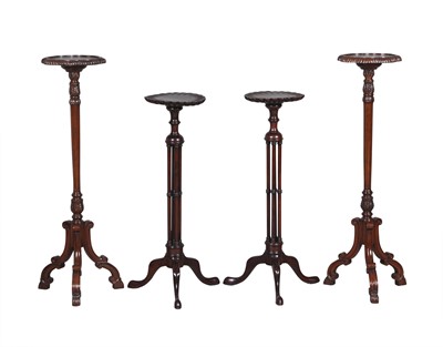 Lot 304 - Two Pairs of English Style Mahogany Stands