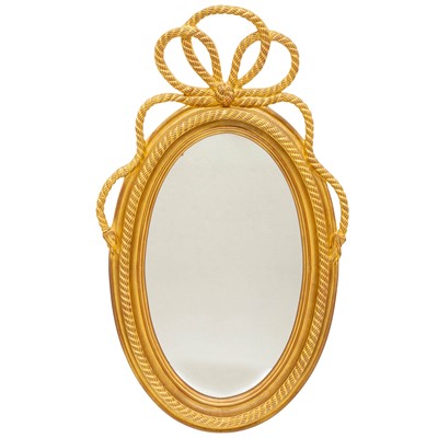 Lot 339 - Napoleon III Style Giltwood Ribbon Mirror