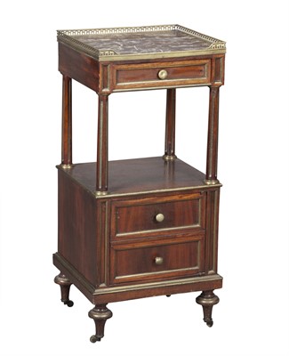 Lot 398 - Louis XVI Style Mahogany Two Tier End Table