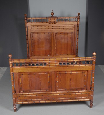 Lot 340 - Faux Bamboo Wood Bed