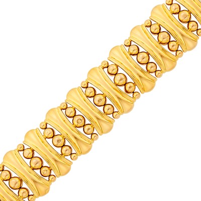 Lot 154 - Wide Gold Bracelet