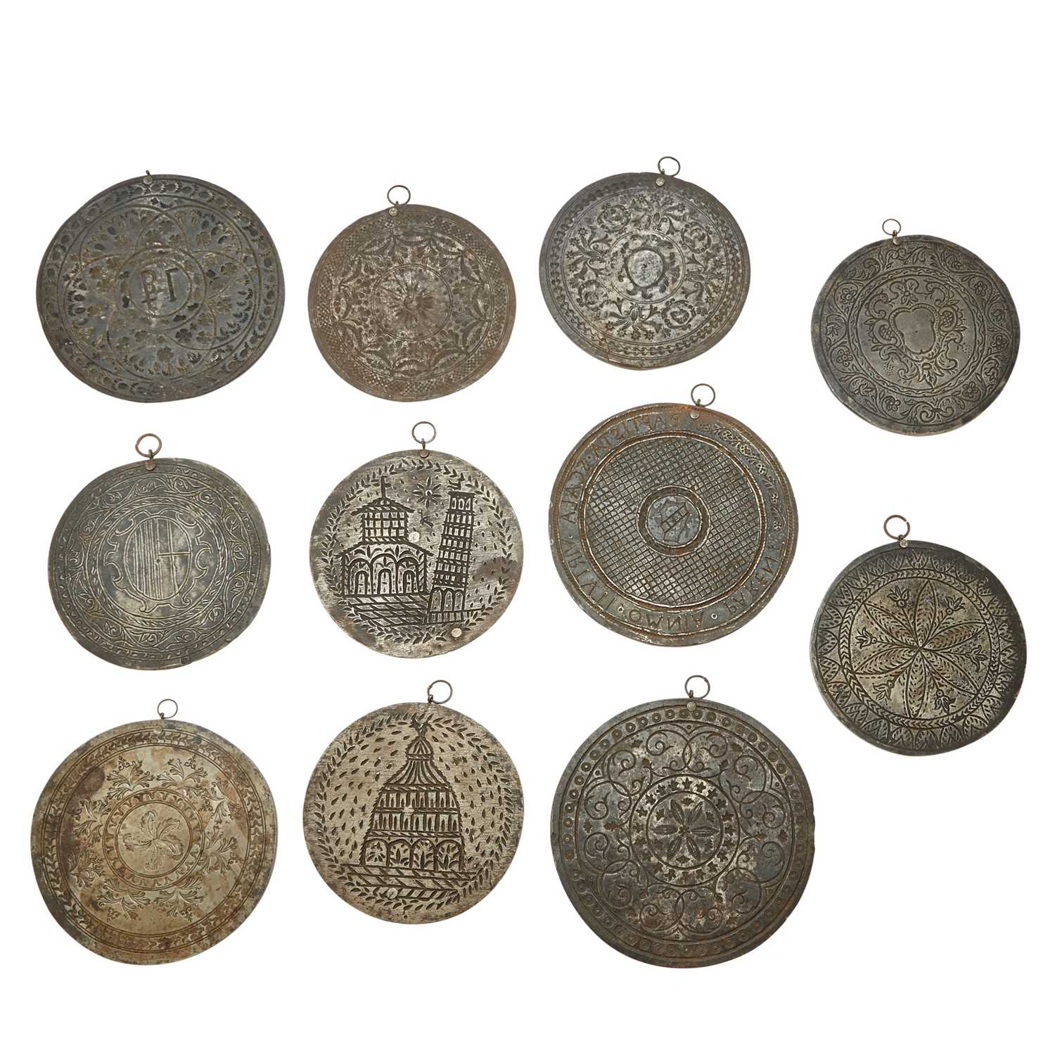 Lot 628 - Group of Eleven Italian Iron Plates